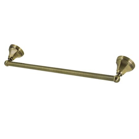Kingston Brass BA4811AB Metropolitan 24" Towel Bar, Antique Brass BA4811AB